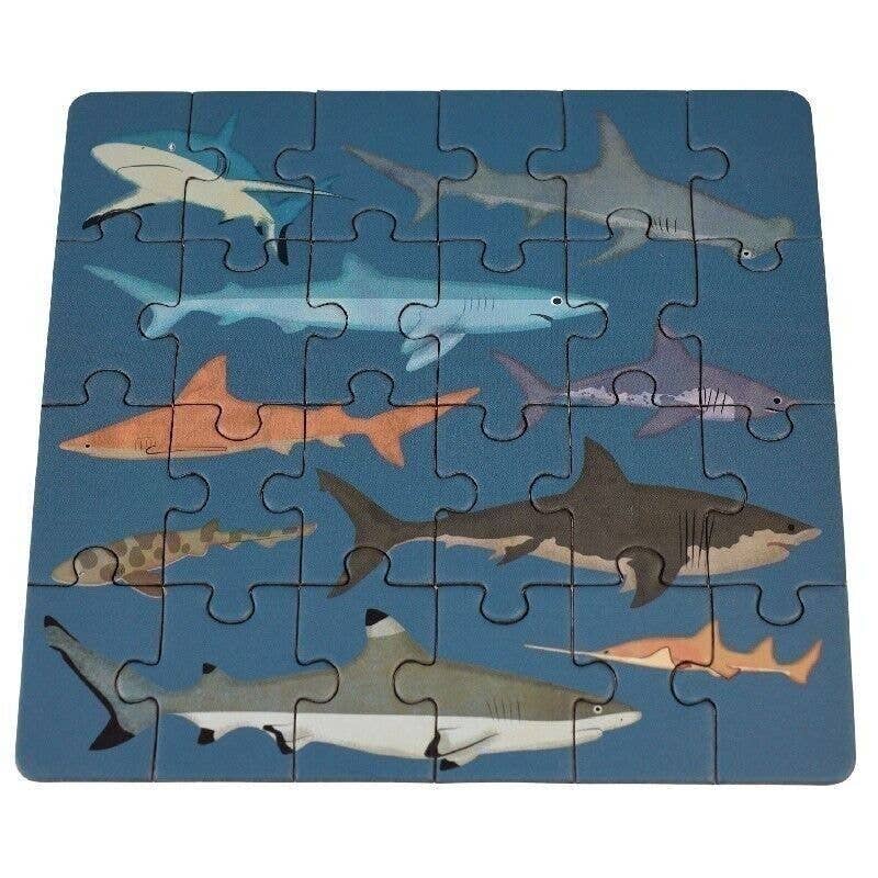 Mini Jigsaw Puzzle - Sharks