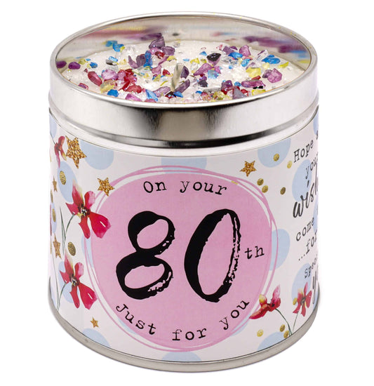 JUST BECAUSE AGE CANDLES – 80TH