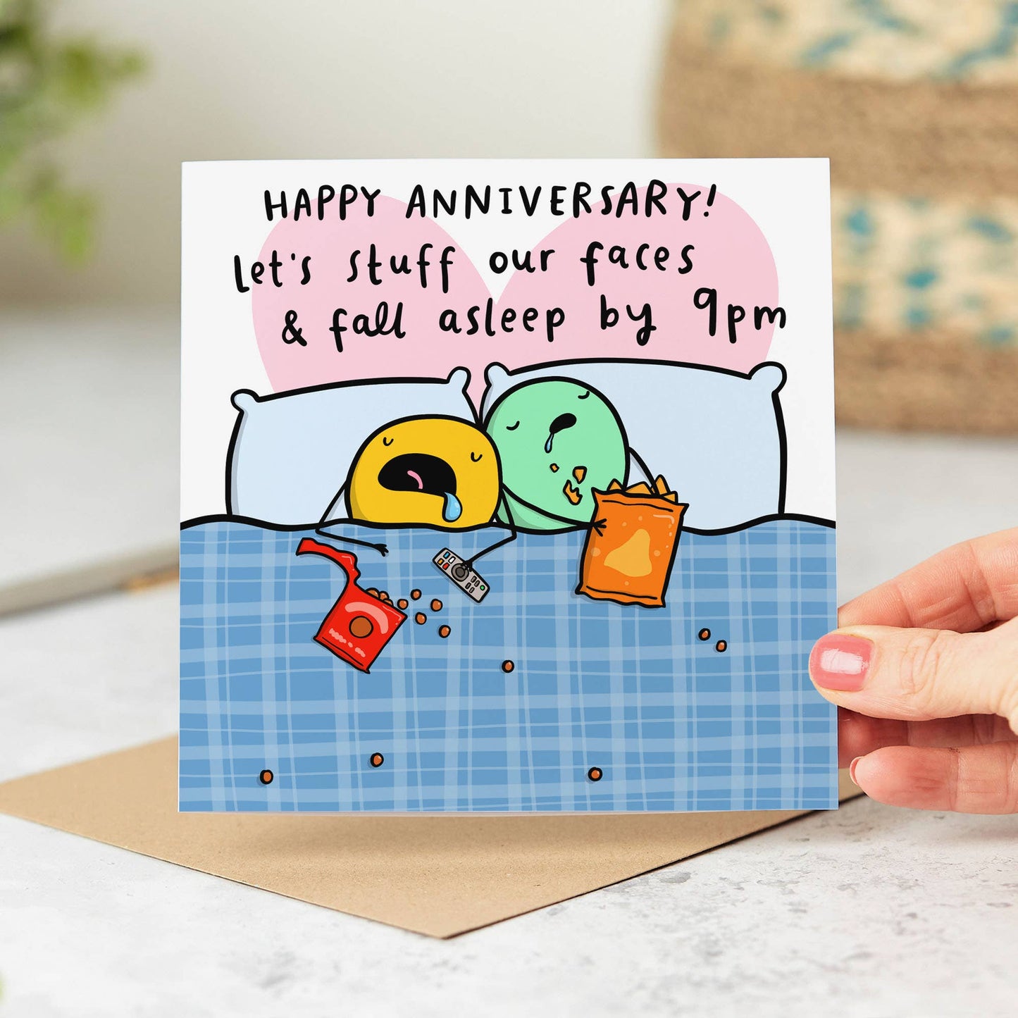 Fall Asleep By 9pm Funny Anniversary Card