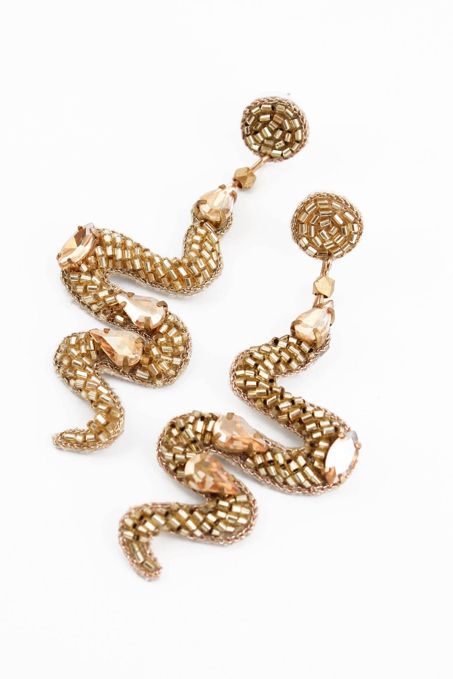 Sale - GOLD SNAKE EARRINGS