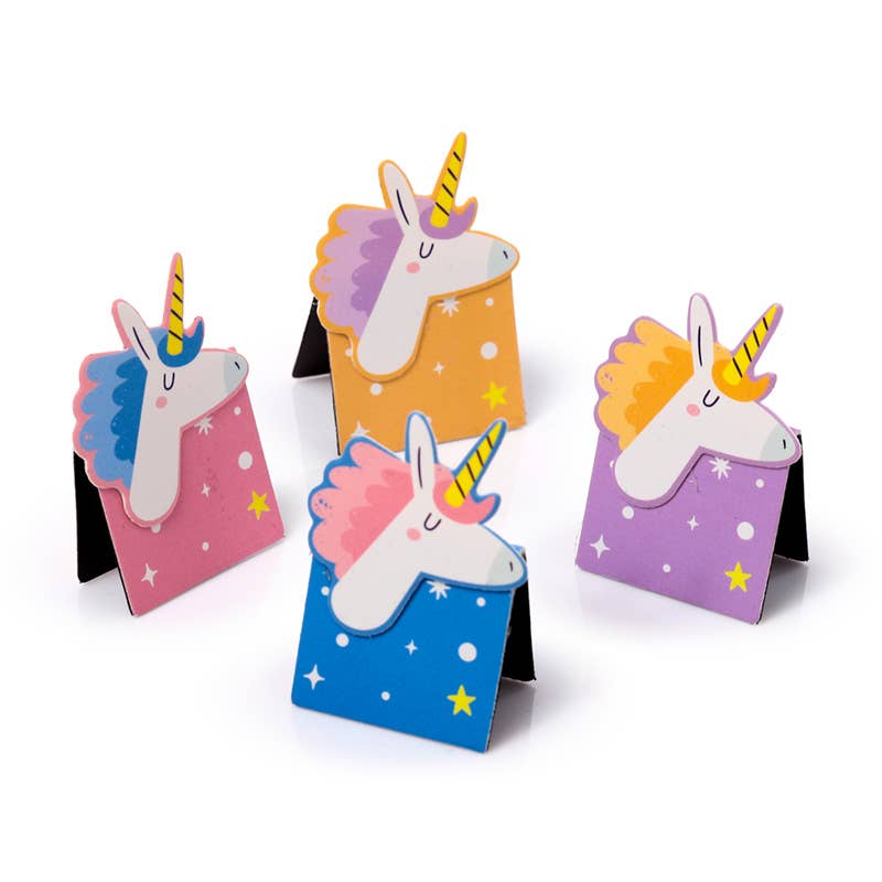 Unicorn Magic Shaped Magnetic Bookmark Set