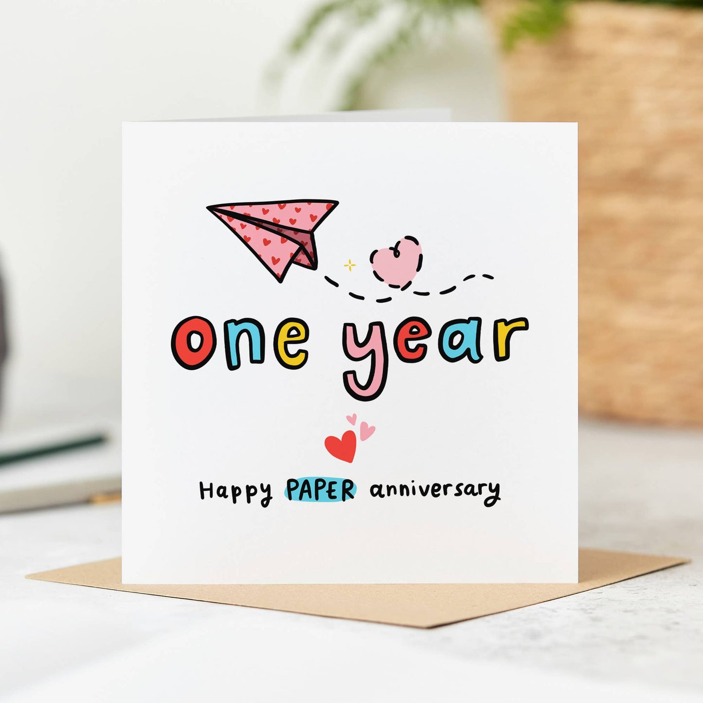 1st Anniversary Card - Paper Anniversary
