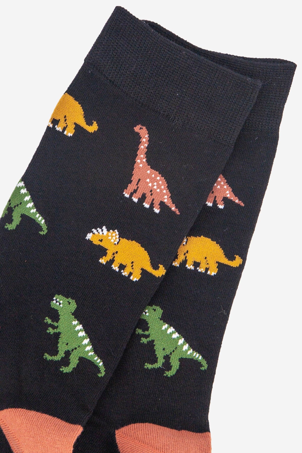 Men's Bamboo Socks - Black, Dinosaurs: UK 7-11 | EU 40.5-46 | US 8-12