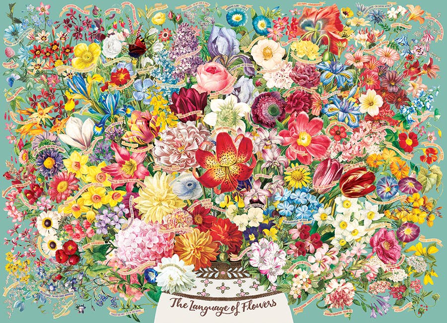 Language of Flowers 1000 Piece Puzzle + Poster