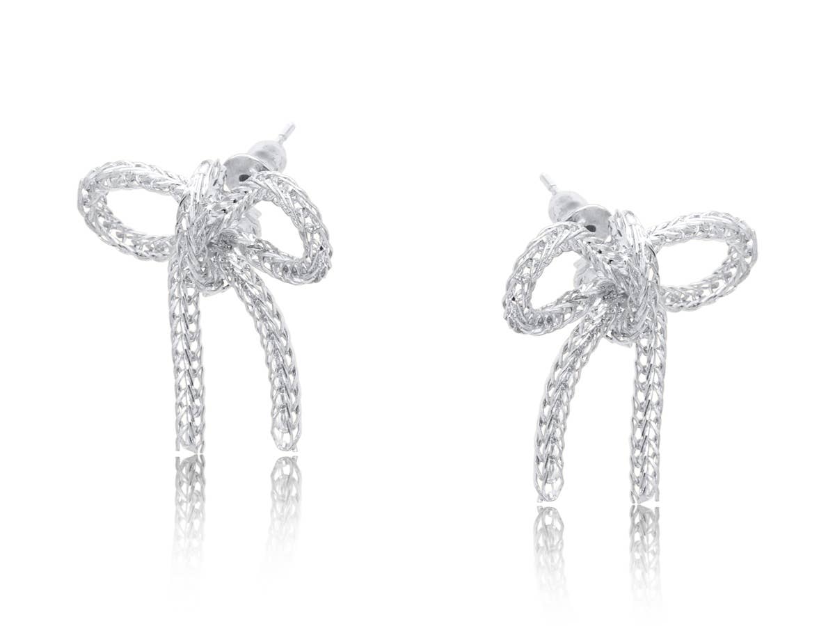 CAMILLA PETITE BRASS EARRINGS: SILVER