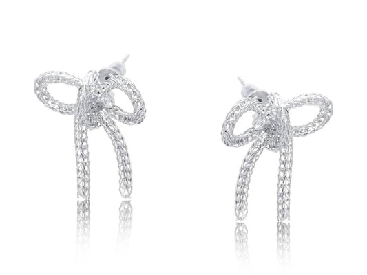CAMILLA PETITE BRASS EARRINGS: SILVER