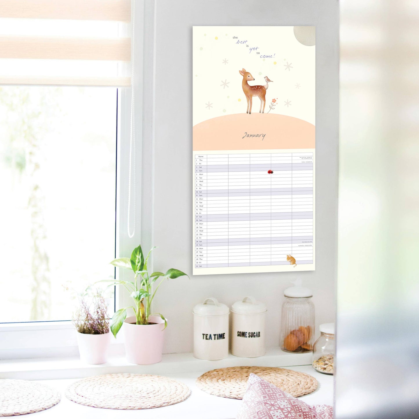 Ginger Betty Square 2026 Calendar