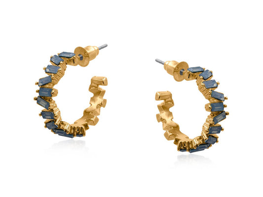 Sirens Home Hoop Earrings: Blue