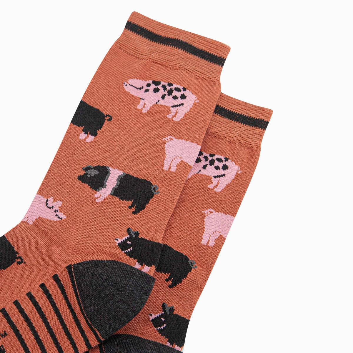Pig Farm Bamboo Socks in Rust: UK 7-11 | EU 40.5-46 | US 8-12