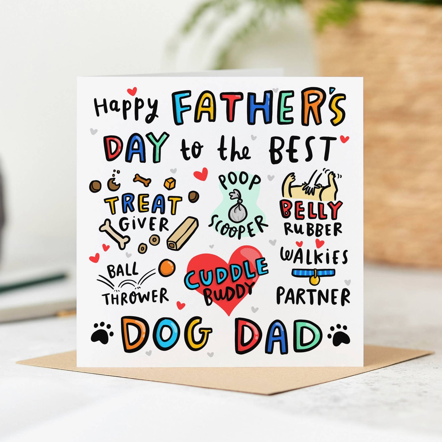 Funny Father's Day Card from The Dog - Best Dog Dad
