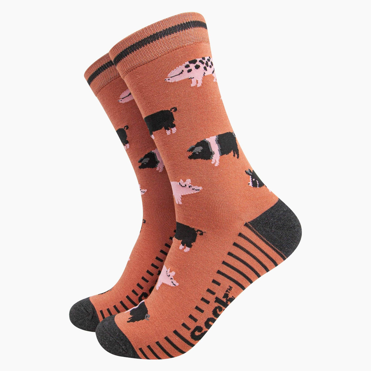 Pig Farm Bamboo Socks in Rust: UK 7-11 | EU 40.5-46 | US 8-12
