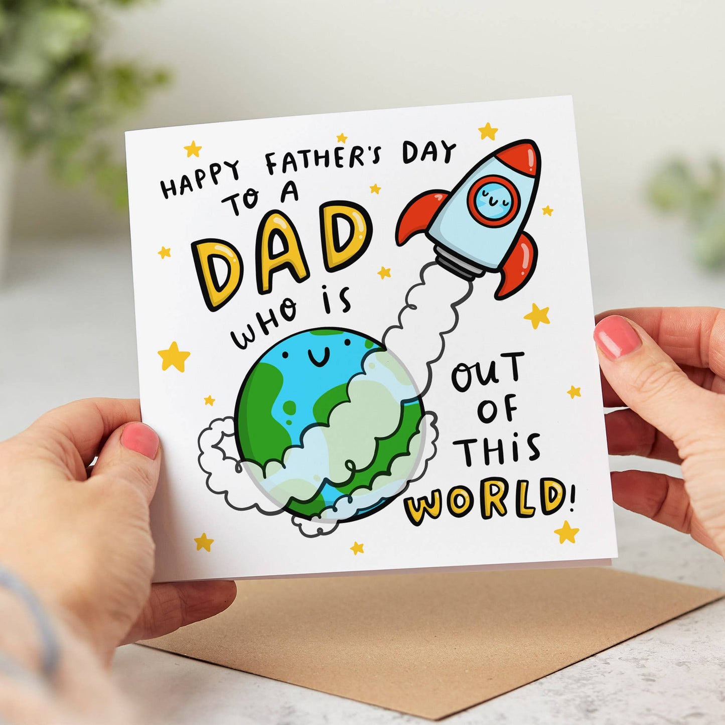 Father's Day Card - Dad Out Of This World