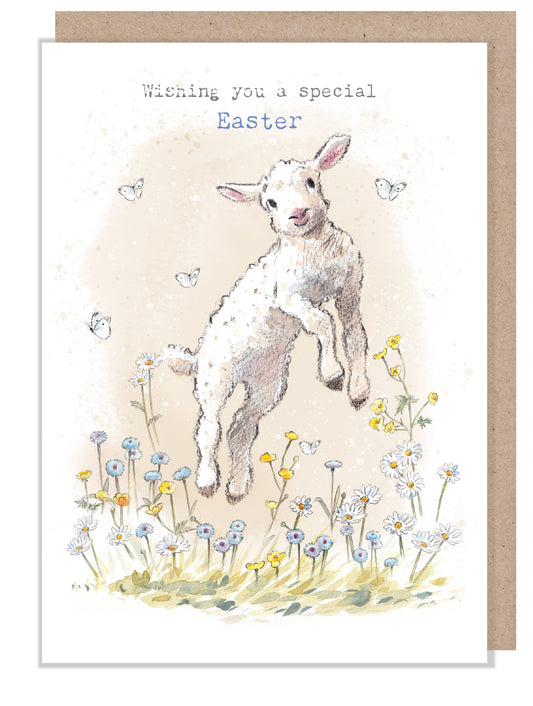 Happy Easter - Jumping Lamb -  BFEASTER01
