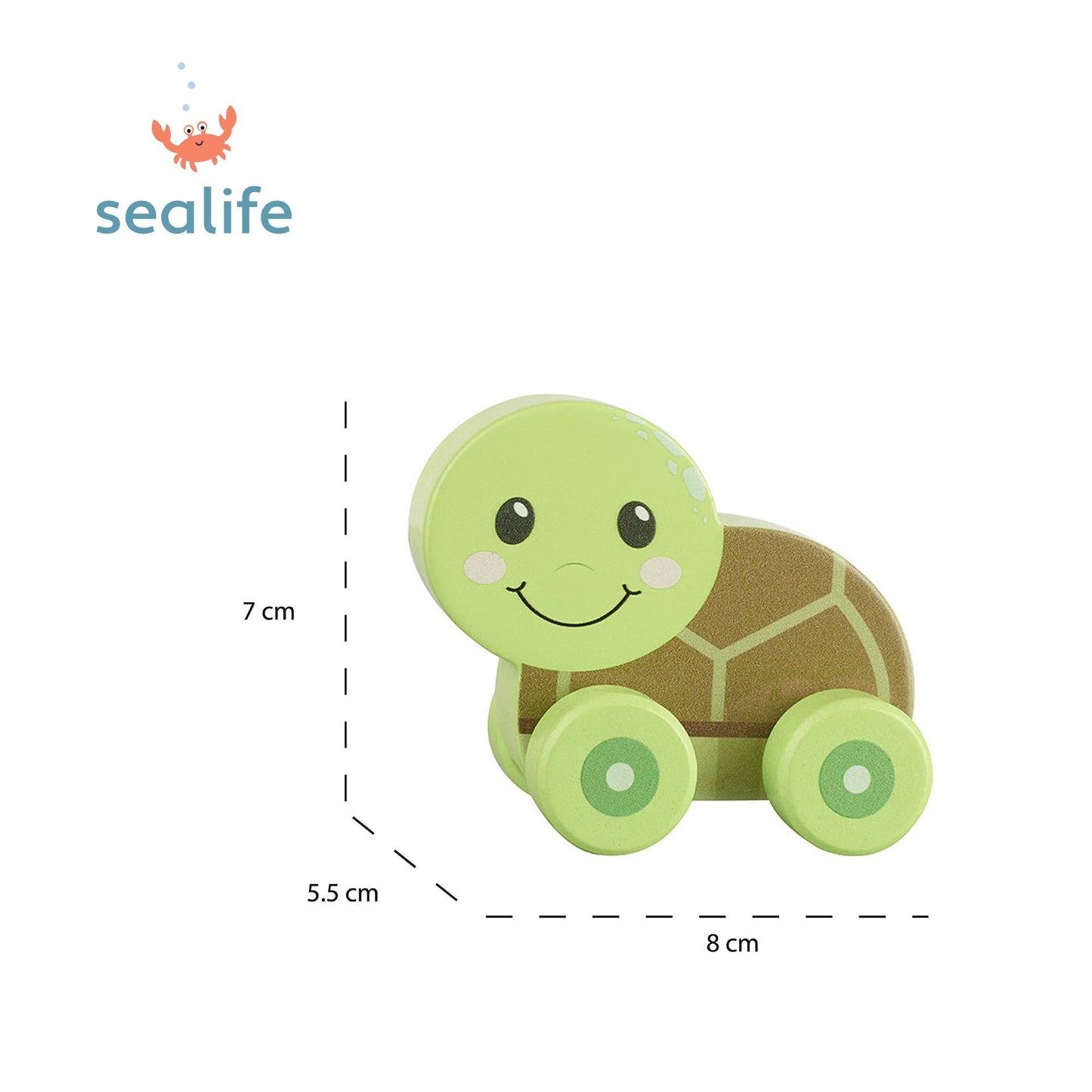 Turtle First Wooden Push Toy