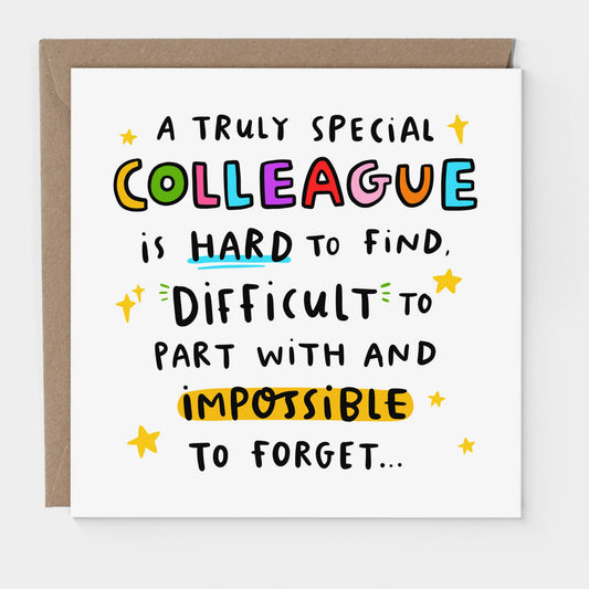 Truly Special Colleague Card