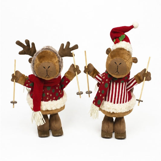 FABRIC STANDING SKI-ING CAPYBARA