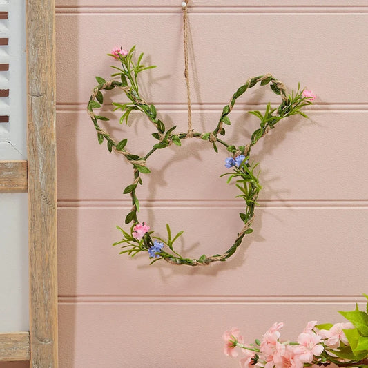 Sale - Bunny hanging floral head