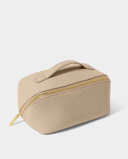 Katie Loxton - Medium Make Up & Wash Bag Light Taupe