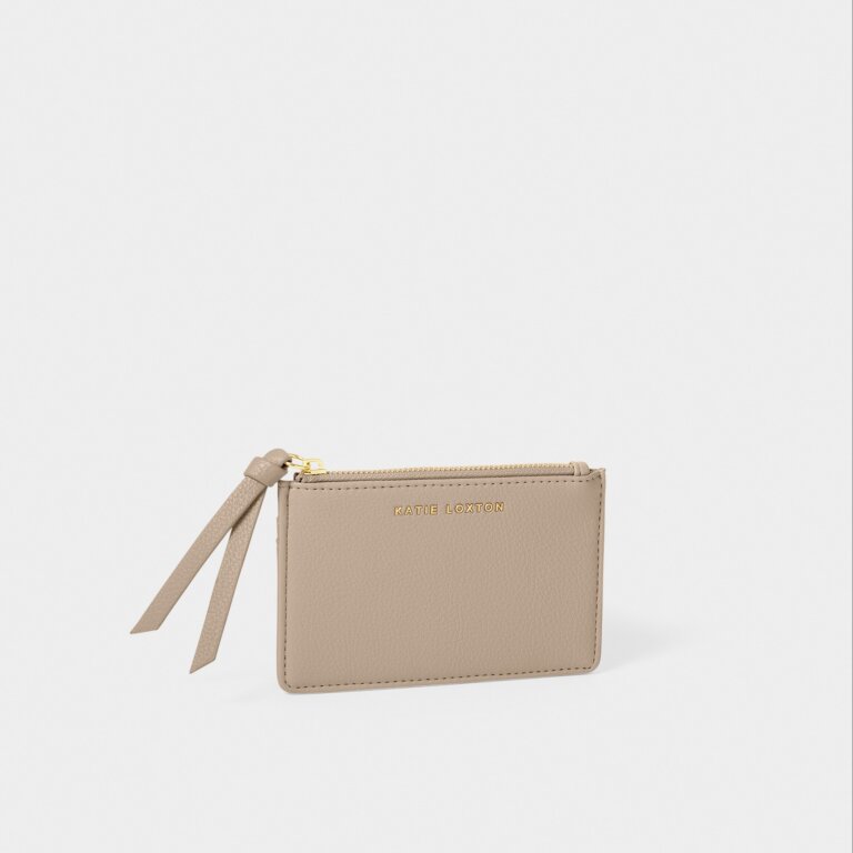 Katie Loxton - Hallie Coin & Card Holder in Light Taupe