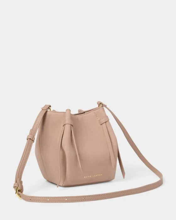 Sale- Celina Mini Suedette Bucket Bag - Faded Rose