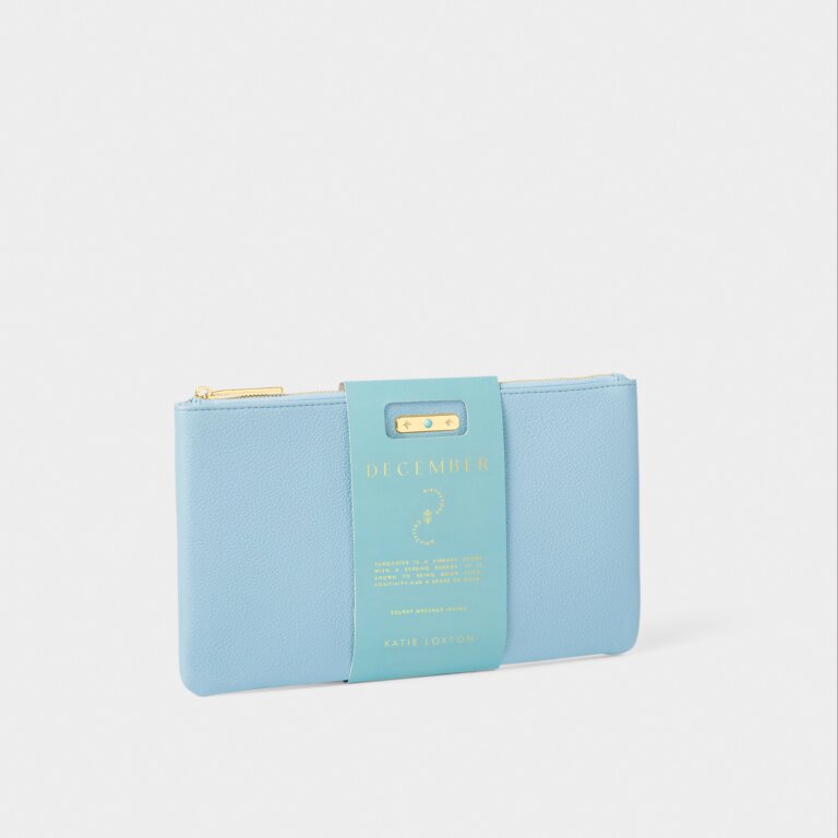 Katie Loxton - Birthstone Pouch 'December' Turquoise