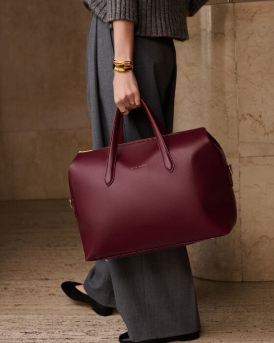 Milan Cabin Bag - In Cherry