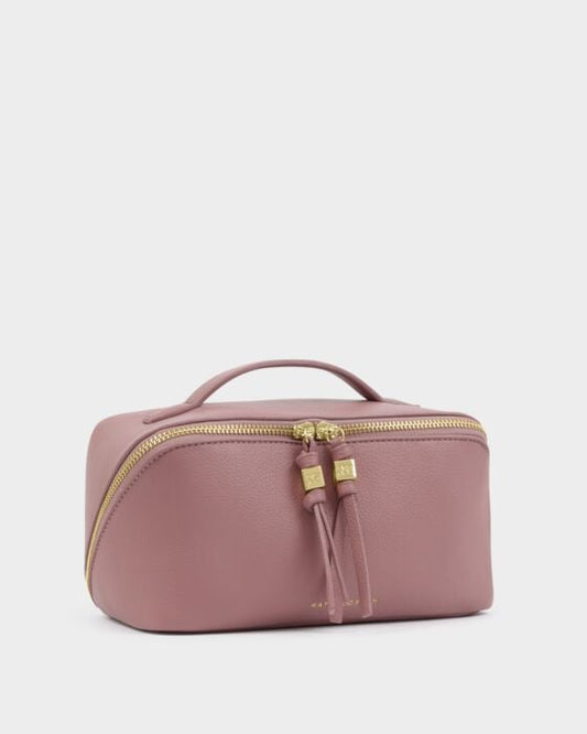 Soho Medium Makeup & Wash Bag - In Deep Rose