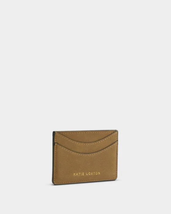 Alba Suedette Card Holder - Caramel Suedette