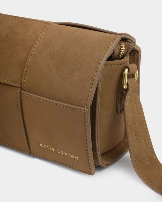 Taya Suedette Crossbody Bag - Caramel