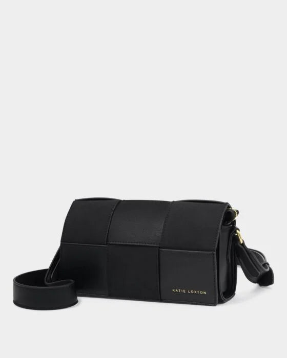 Taya Suedette Crossbody Bag - Black