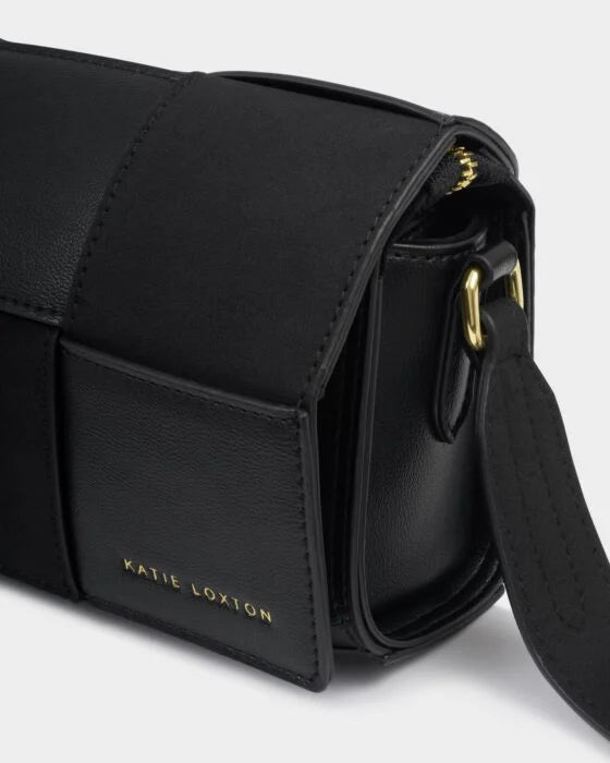 Taya Suedette Crossbody Bag - Black