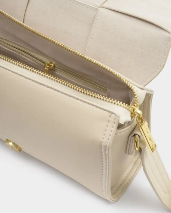 Taya Suedette Crossbody Bag - Off White