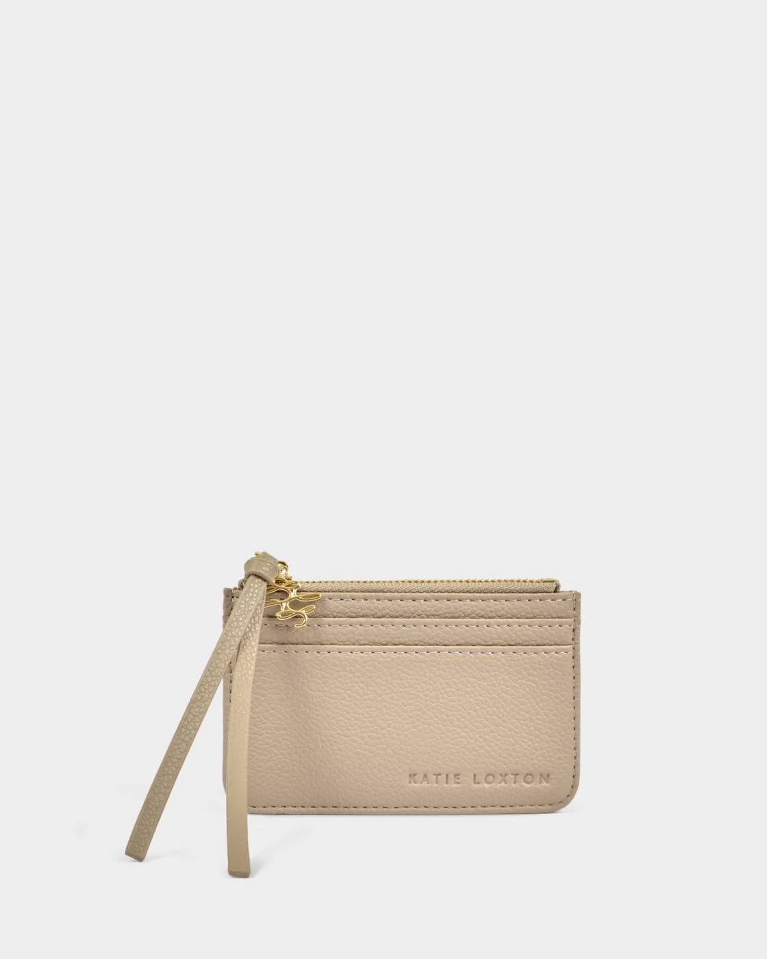 Gift Boxed Coin & Card Holder - Light Taupe