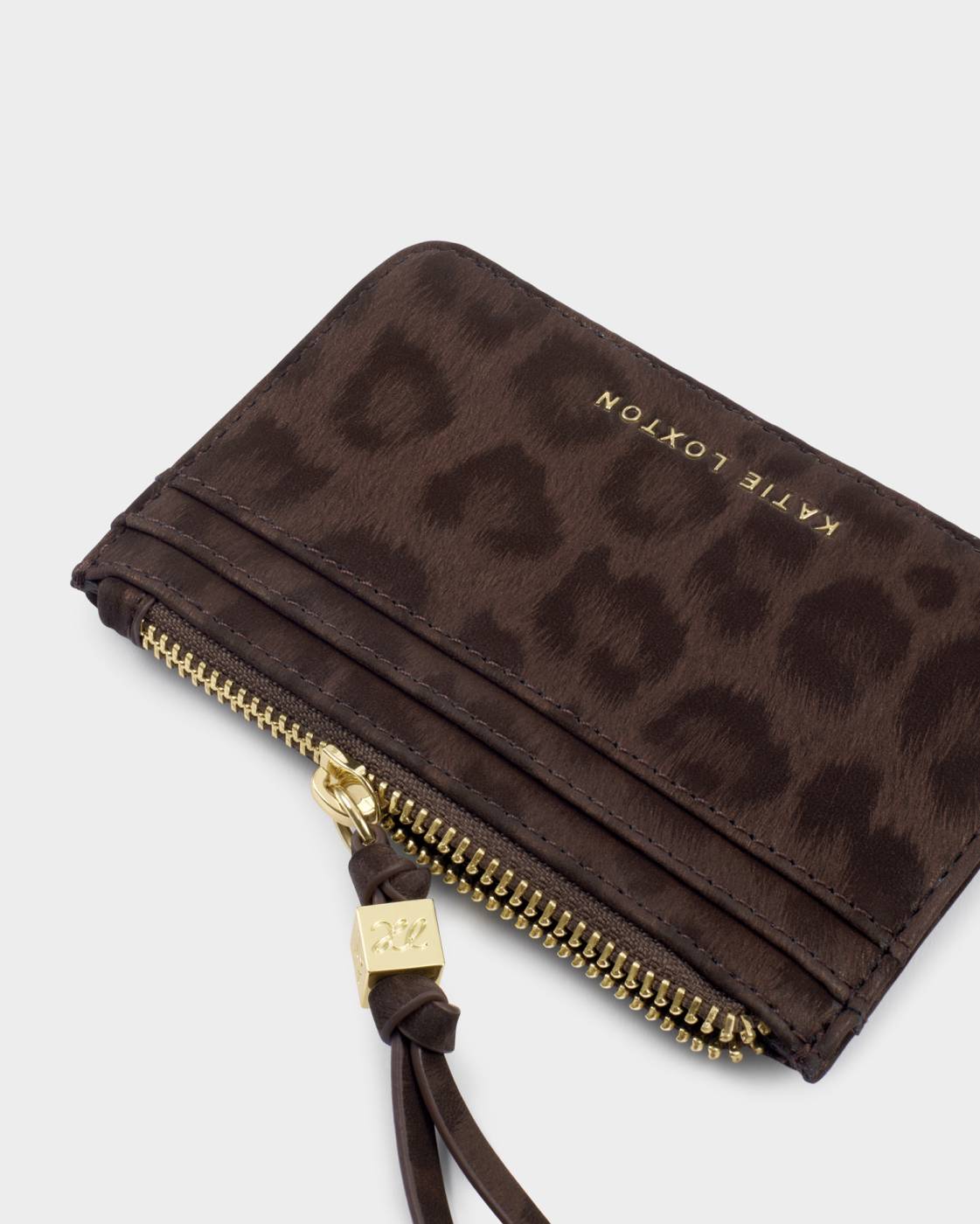 Lottie Coin Purse and Card Holder in Chocolate Leopard