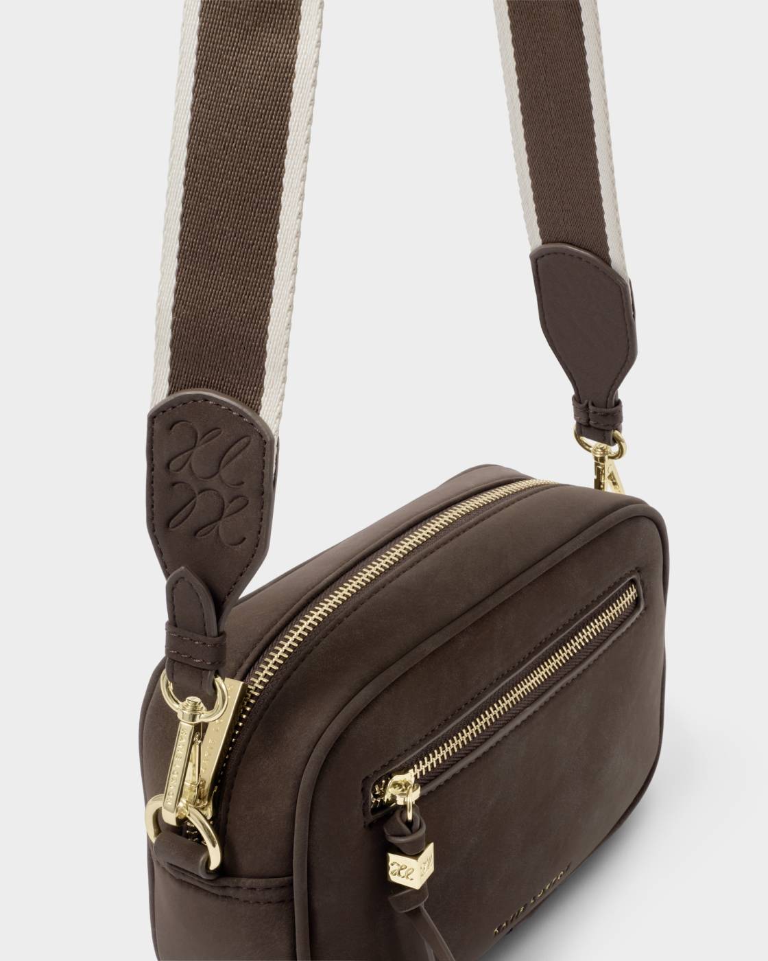 Katie loxton - Lottie Crossbody Bag Suedette Chocolate