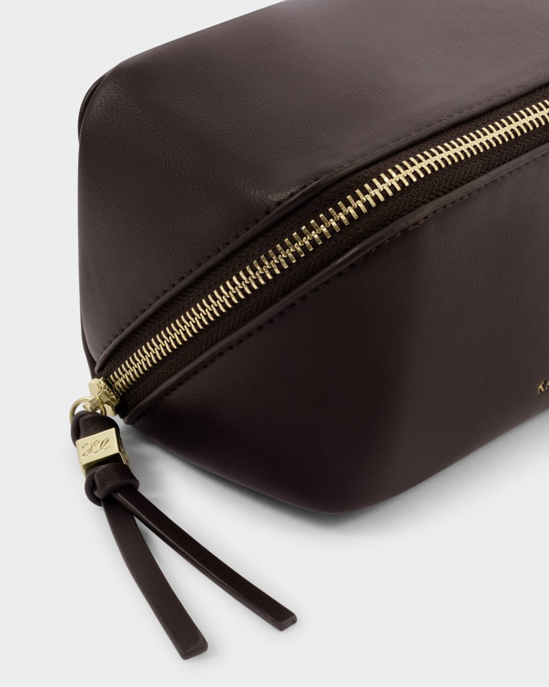 Fold out Mirror Make Up Bag Bitter Chocolate