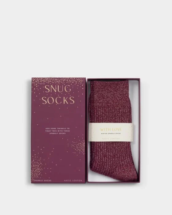Gift Boxed Socks - In Cherry