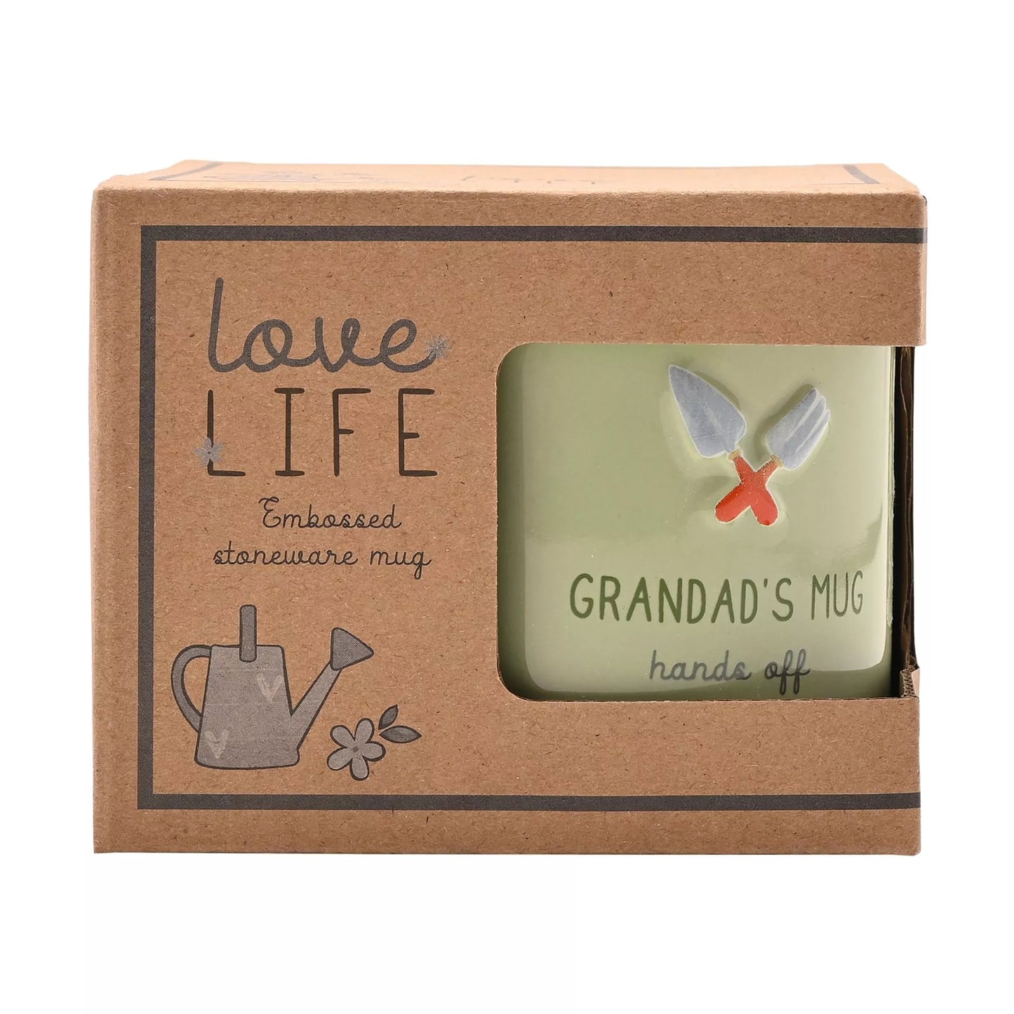 Grandad's Hands Off Embossed Mug