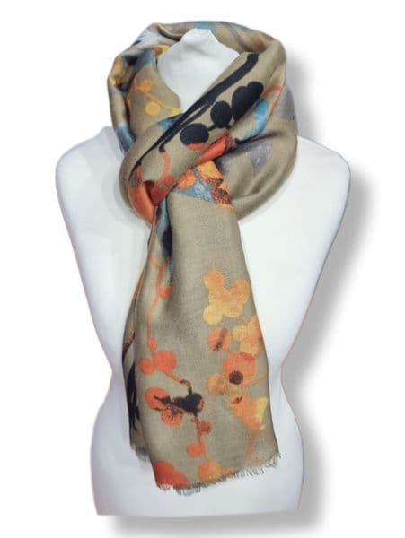 Leaf Print Scarf