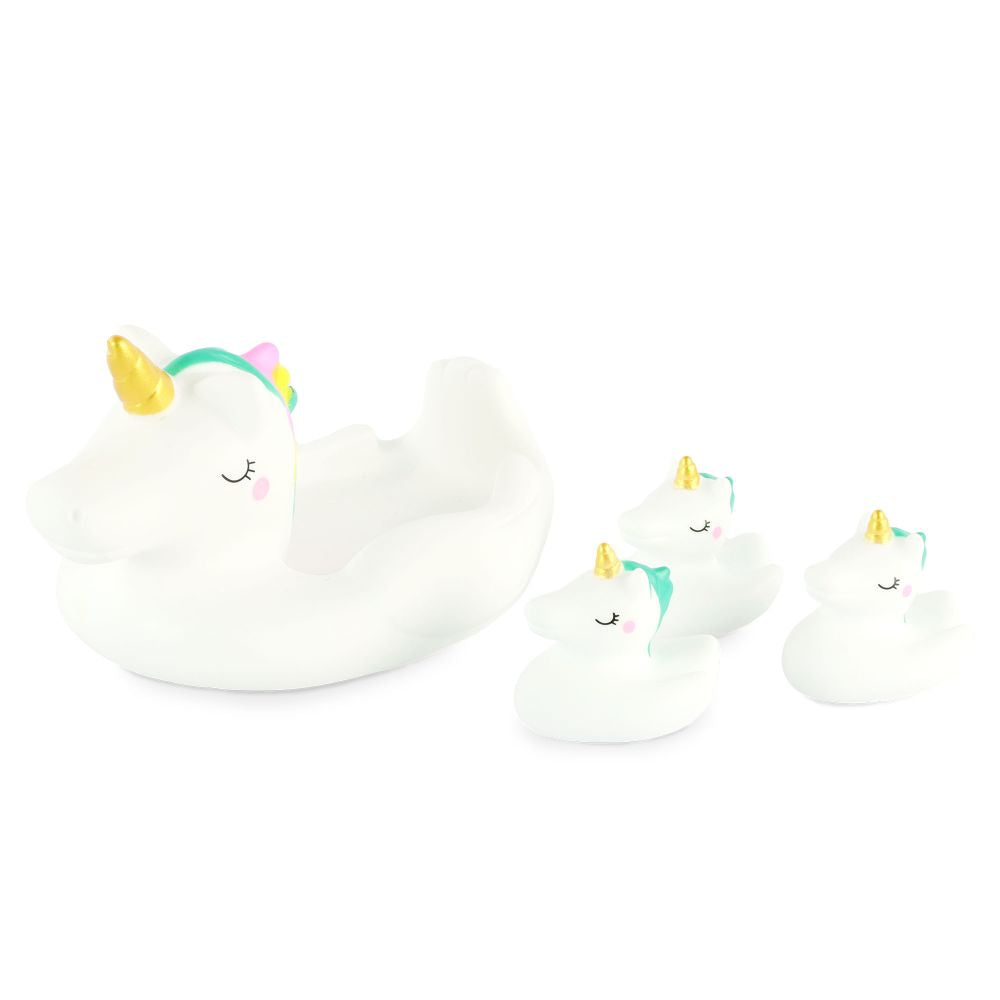Unicorn Family Bath Toy Set