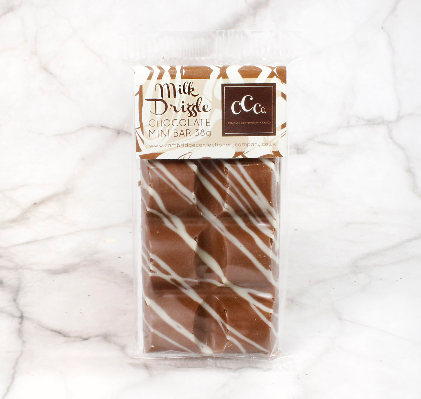 Milk drizzle chocolate mini bar 38g