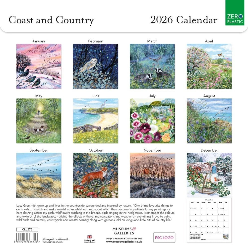 Coast and Country 2026 Calendar