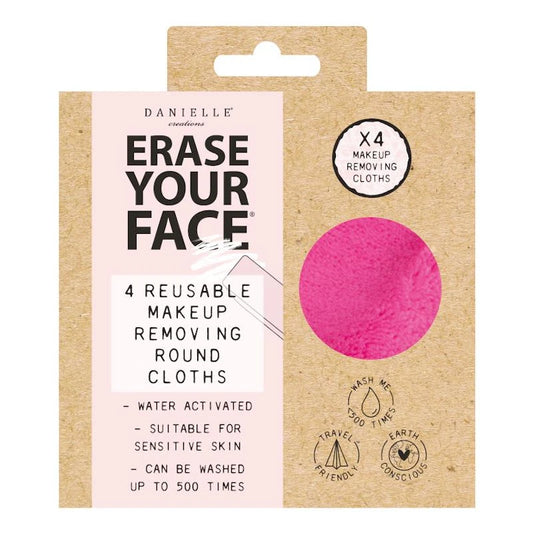 Erase Your Face Makeup Removing Cloth -  Hot Pink