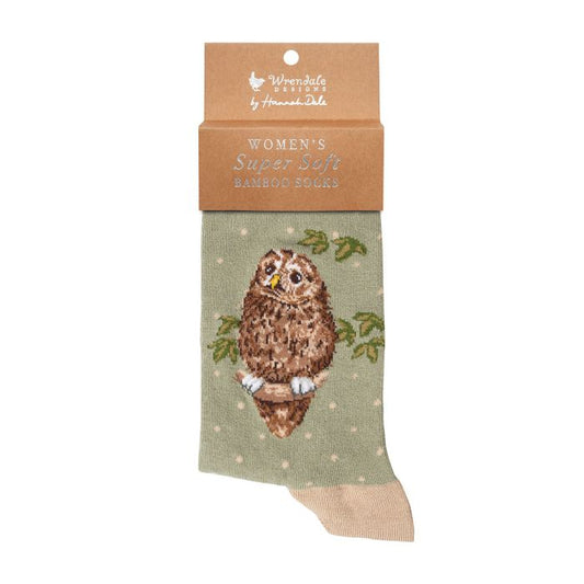 Wrendale - Owl Socks - Treetops