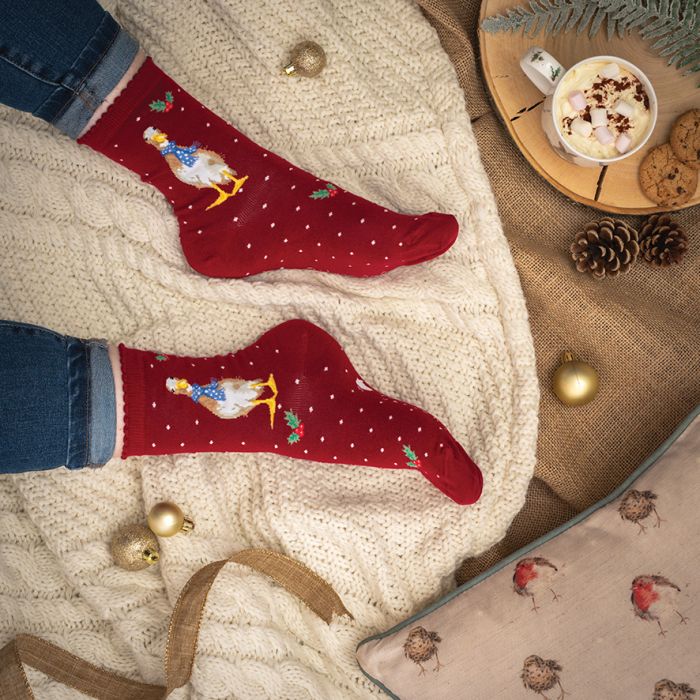 Wrendale - Christmas Duck women's Socks
