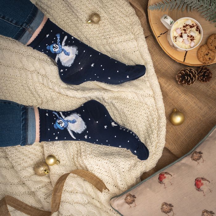 Wrendale - Christmas Penguin women's Socks