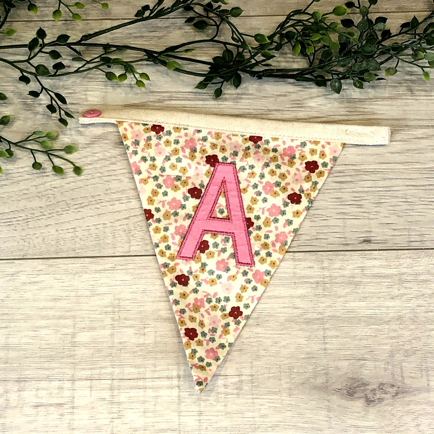 Letter A flag bunting 
