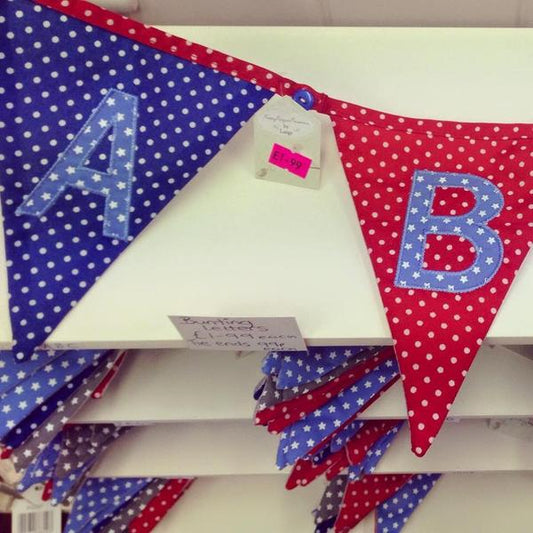 Polka dot flag bunting 