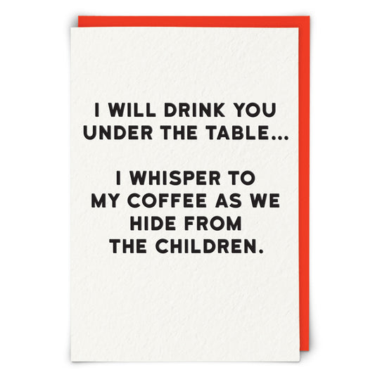 Redbacks ‘Table’ Greeting Card