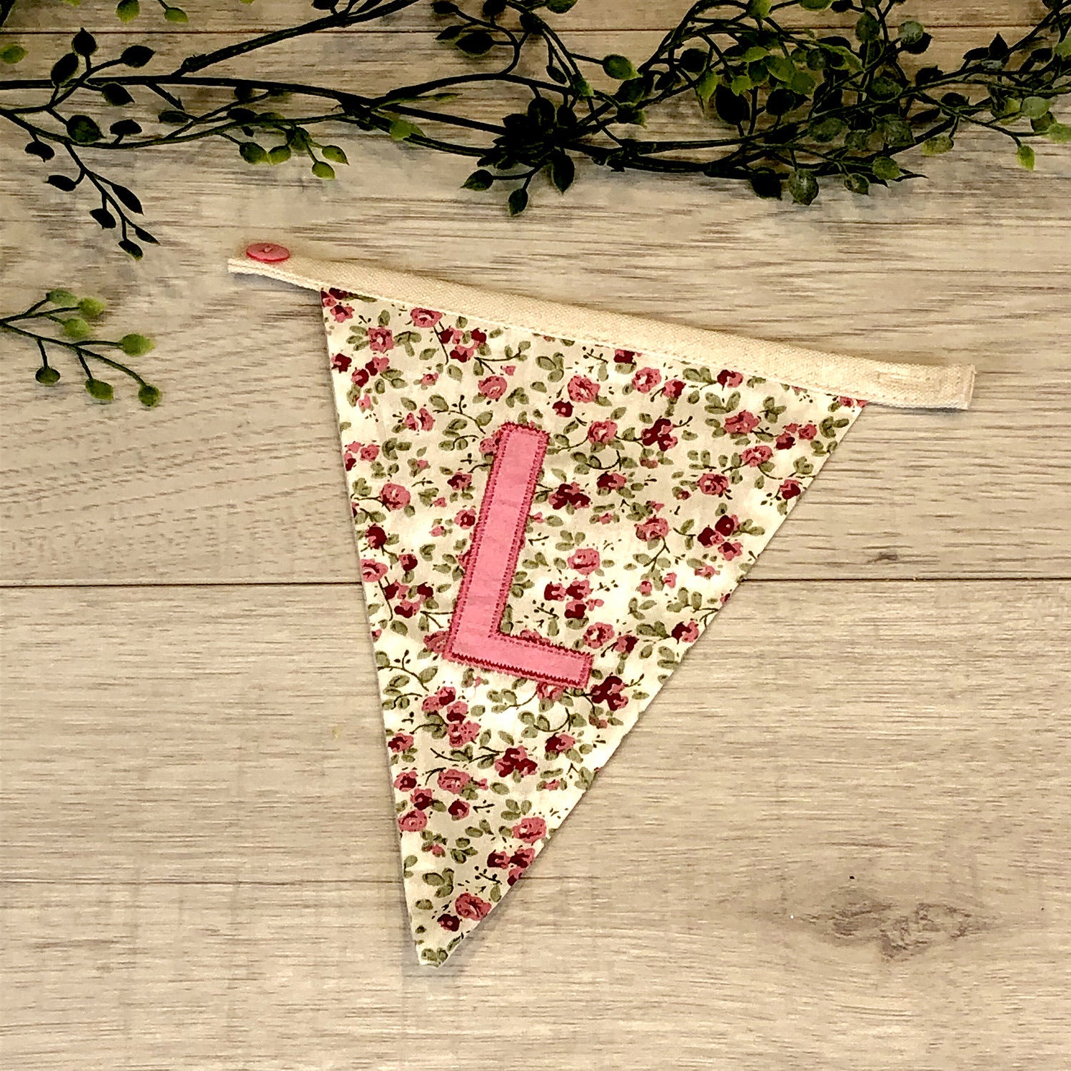 Letter L flag bunting 